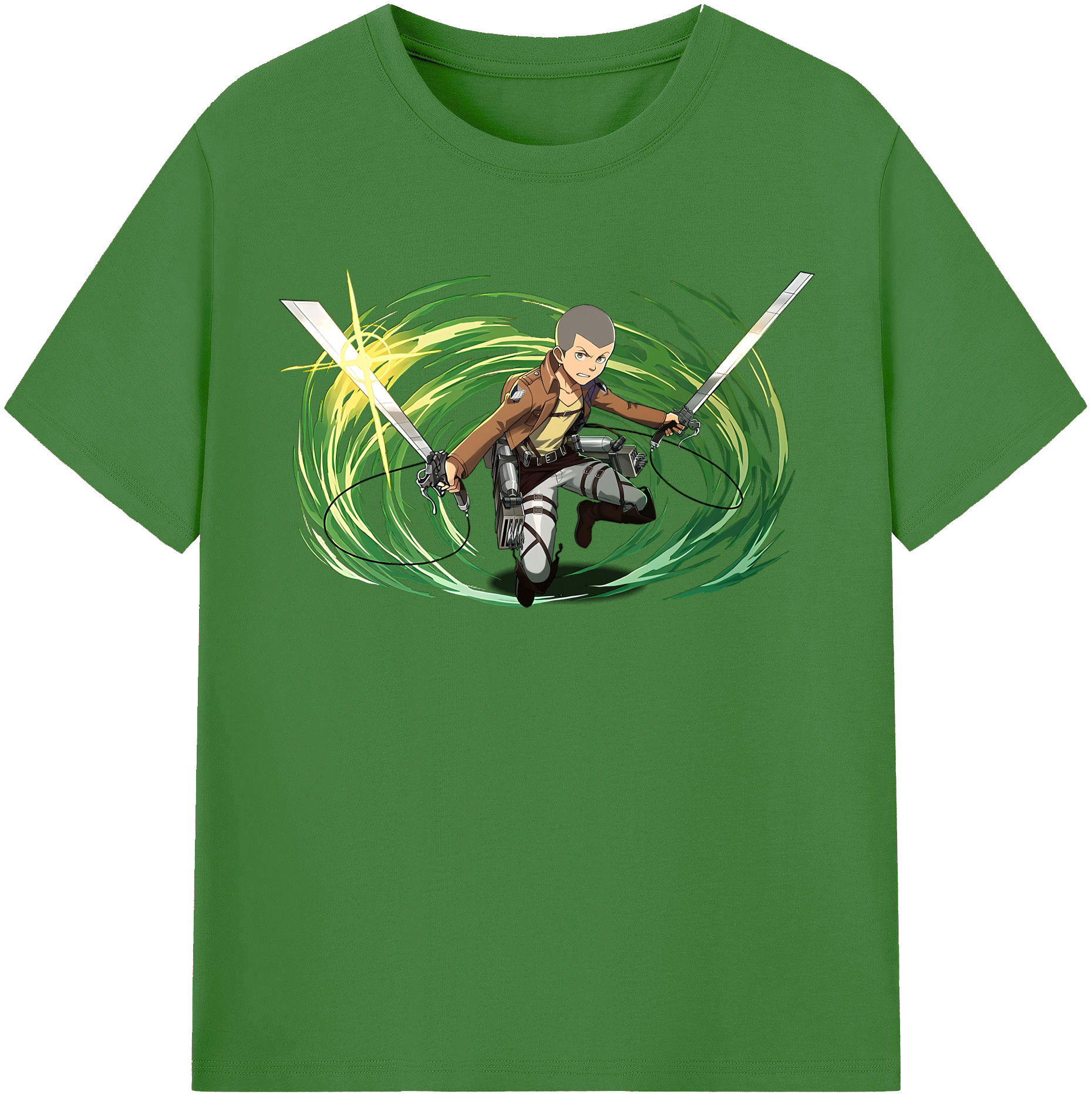 （画像用） 進撃の巨人 コニー·スプリンガー Attack on Titan Connie Springer レディースカジュアルプリントTシャツ（綿100％）